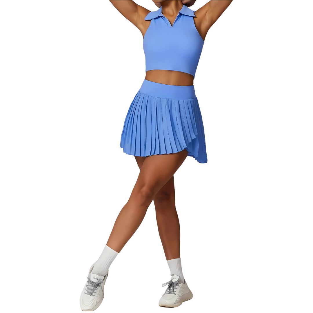 Short Pleated Tennis Skirt Legging