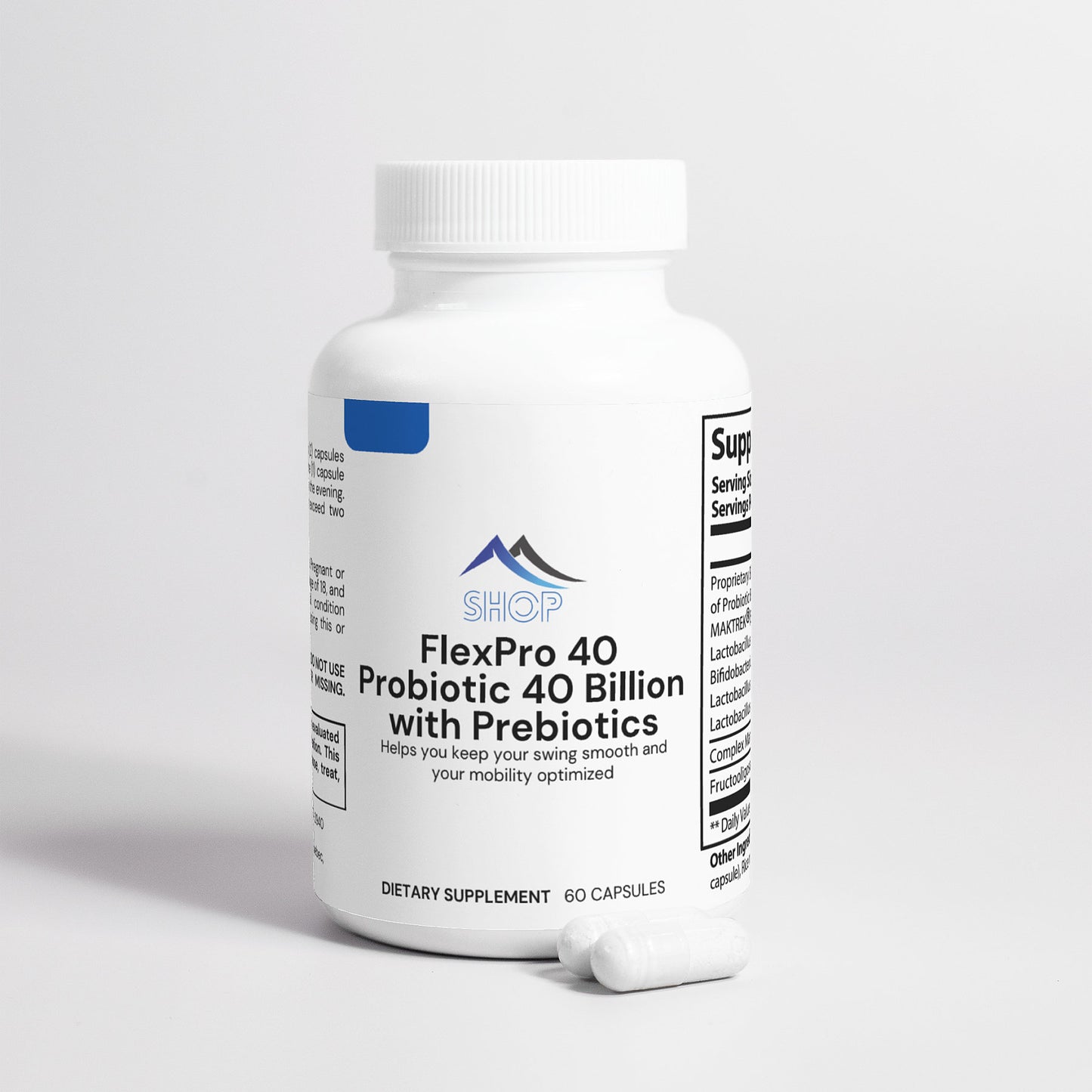 FlexPro 40 Probiotic 40 Billion with Prebiotics