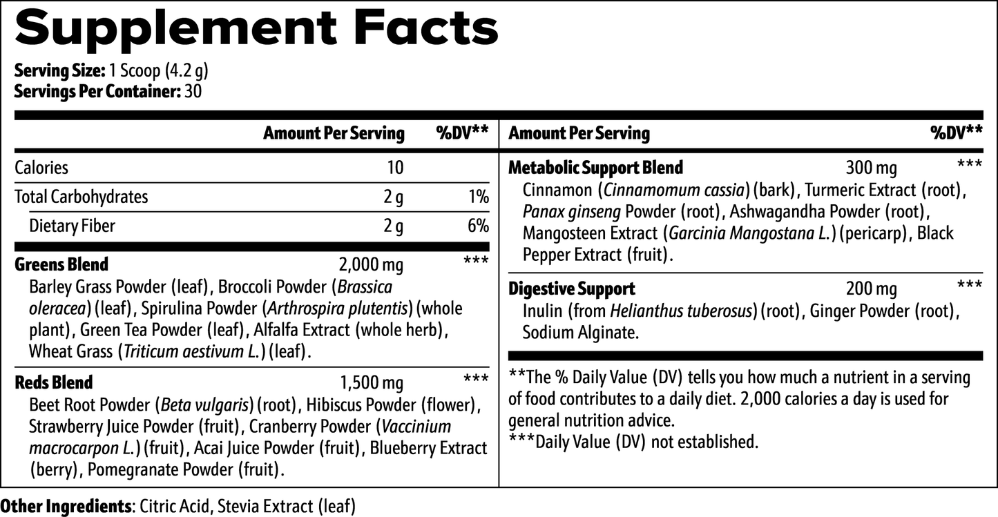 Tee Time Immunity Greens Superfood