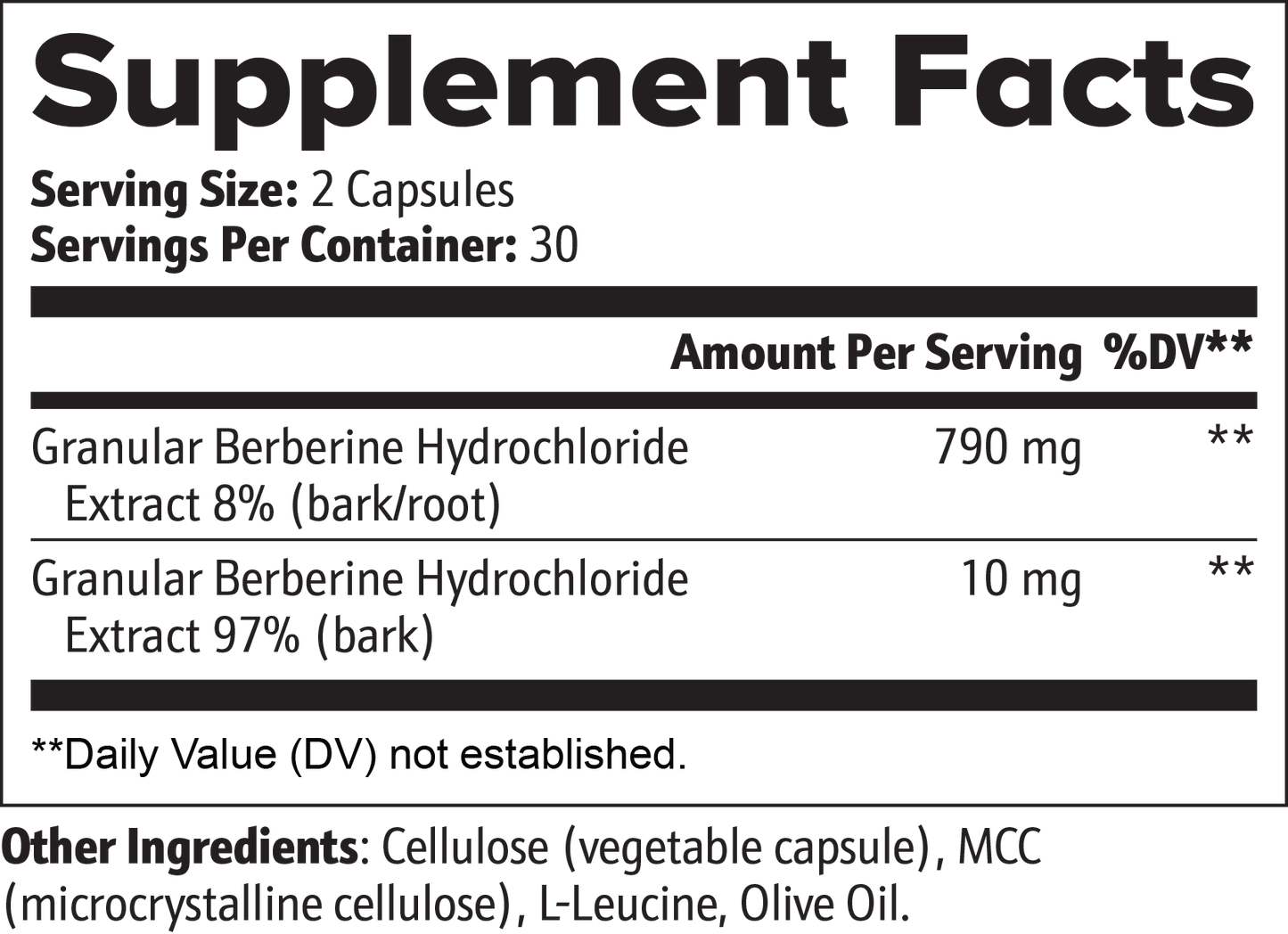 Glucose Reset Berberine