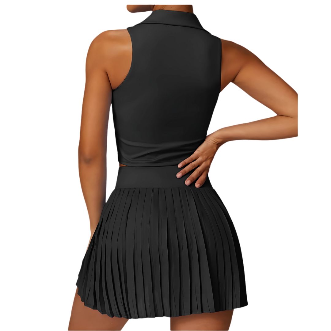 Short Pleated Tennis Skirt Legging