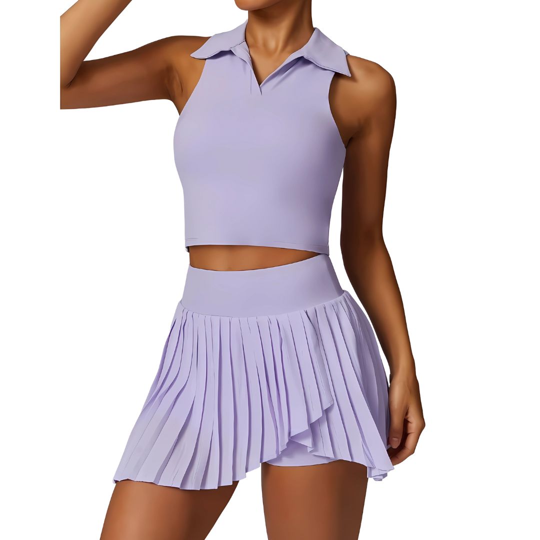 Short Pleated Tennis Skirt Legging