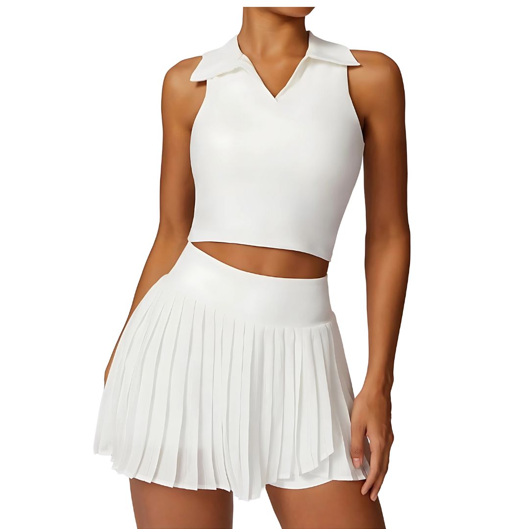 Short Pleated Tennis Skirt Legging
