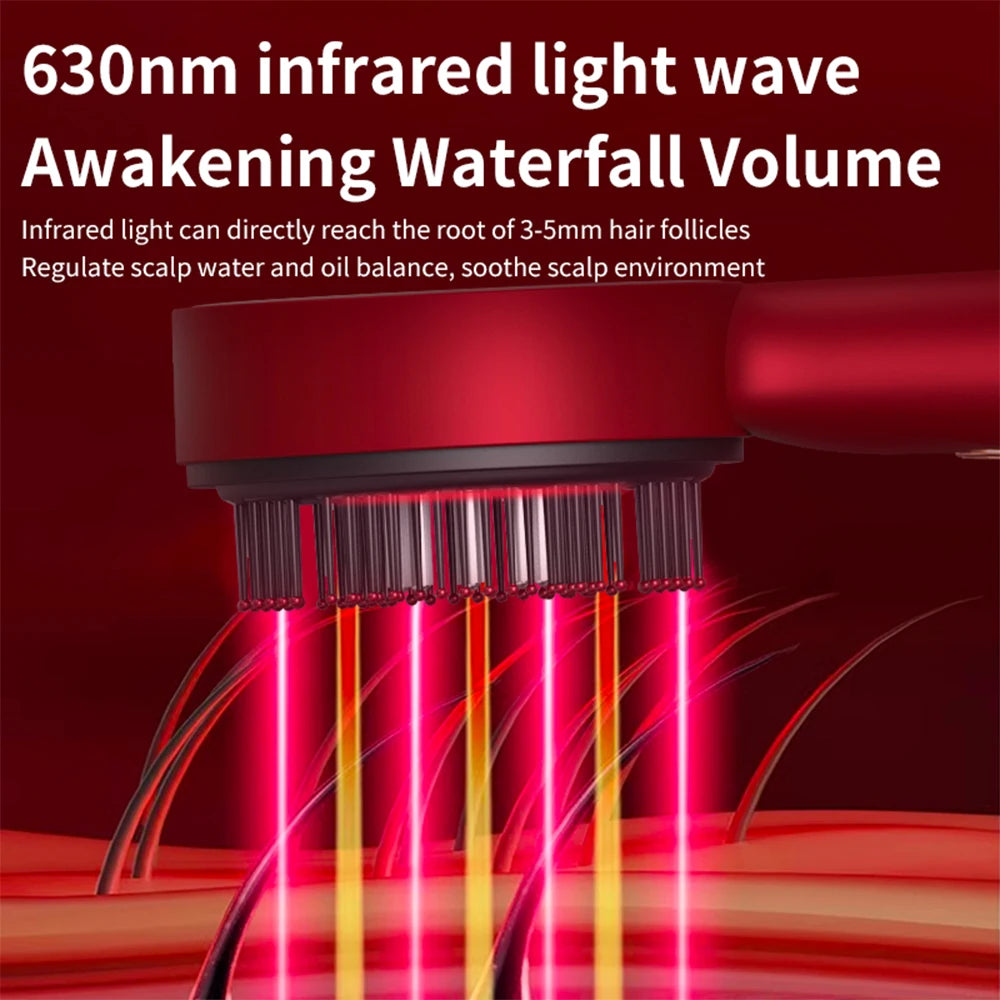 Relaxing Essential Oil Red Light Brush for Children