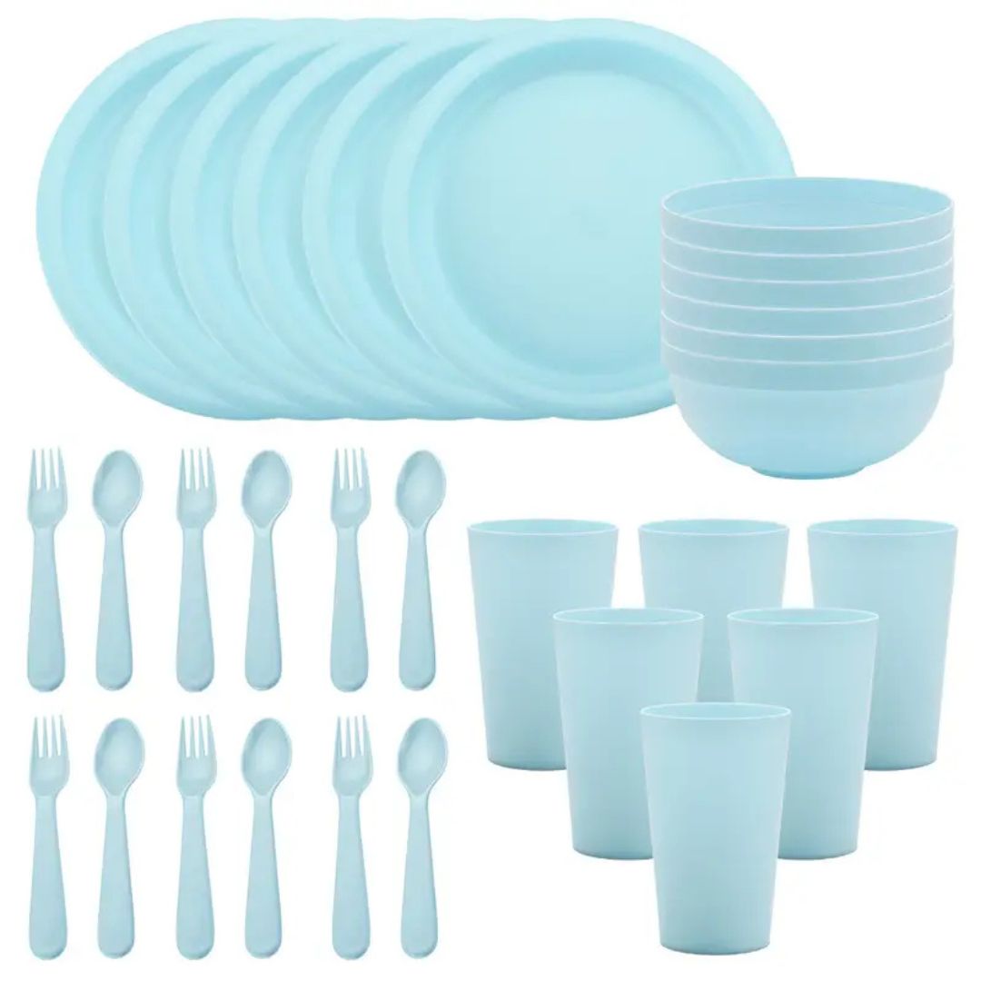 Sensory Friendly Complete Soundless Dinnerware Set