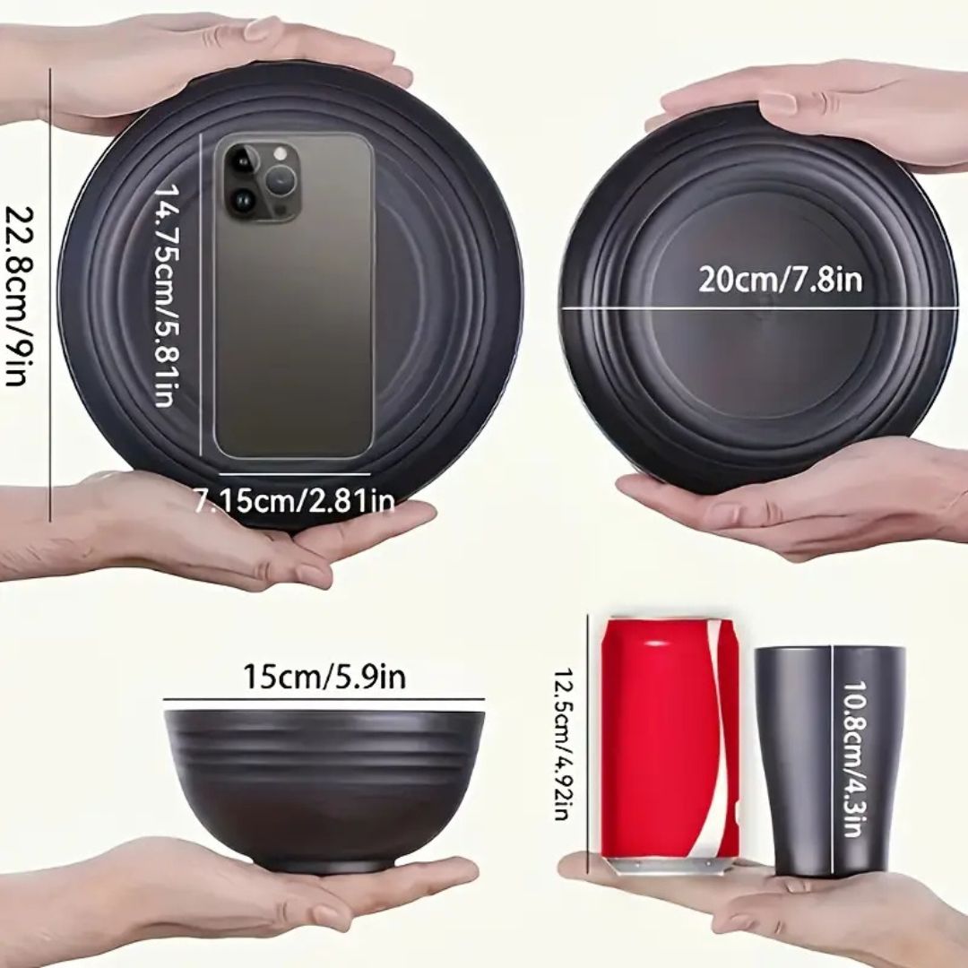 Sensory Friendly Soundless Dinnerware Set