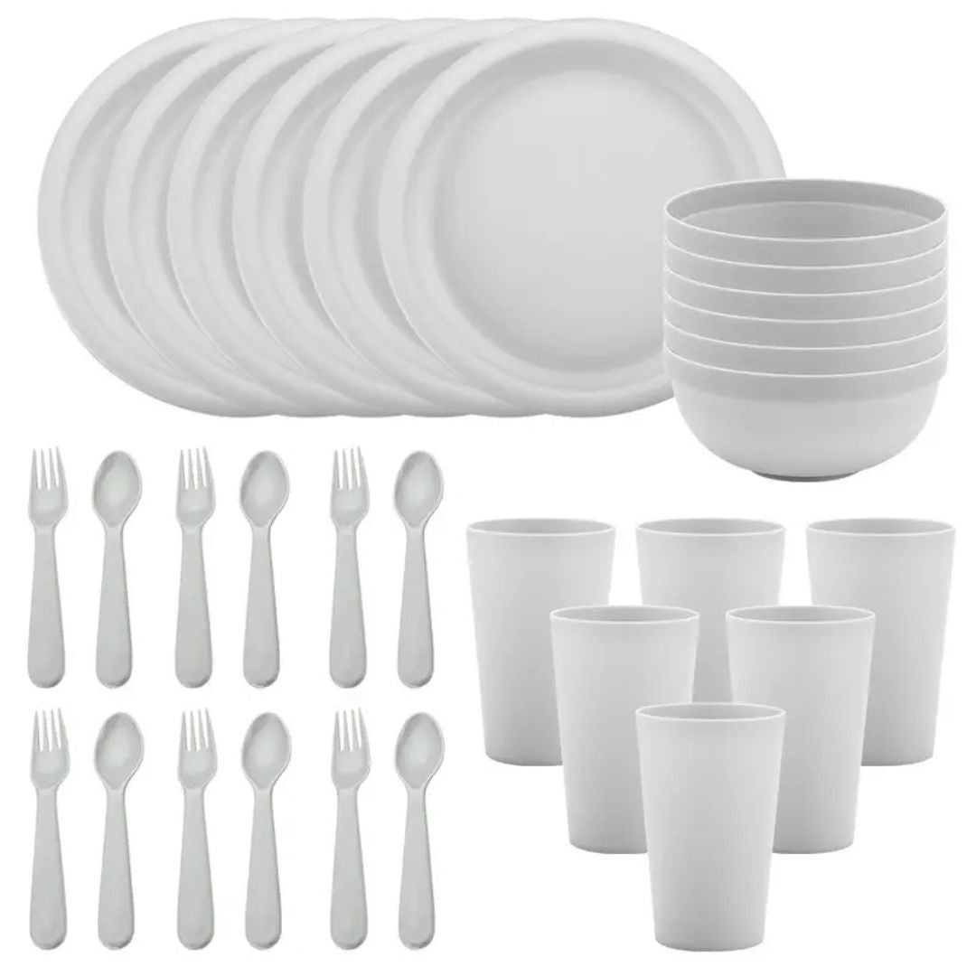 Sensory Friendly Complete Soundless Dinnerware Set
