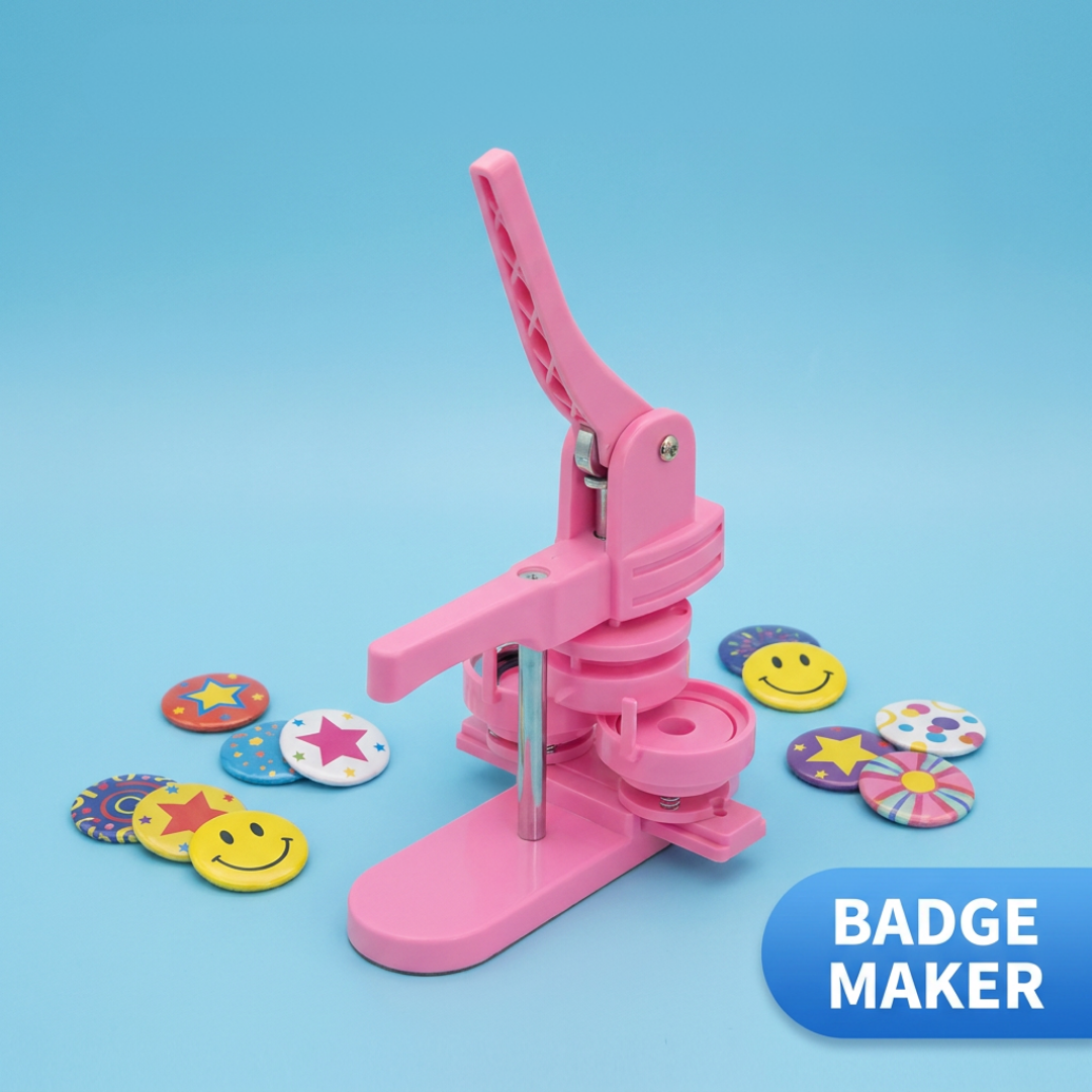 Posture Shop Easy Lever Durable 3-in-1 Button Maker