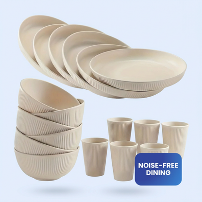 Sensory Friendly Elegant Dinnerware Soundless Set