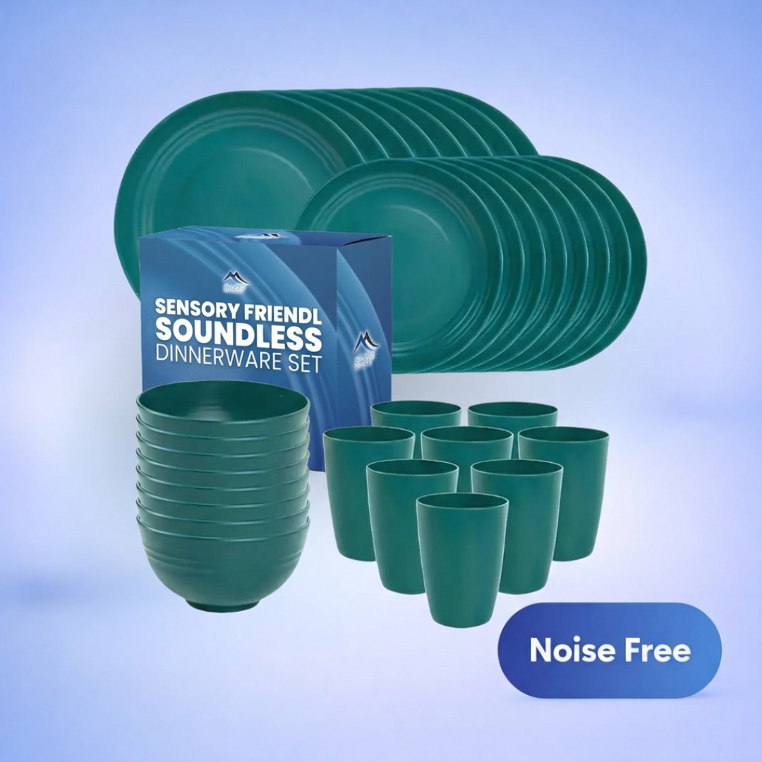 Sensory Friendly Soundless Dinnerware Set