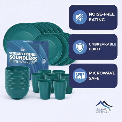 Sensory Friendly Soundless Dinnerware Set