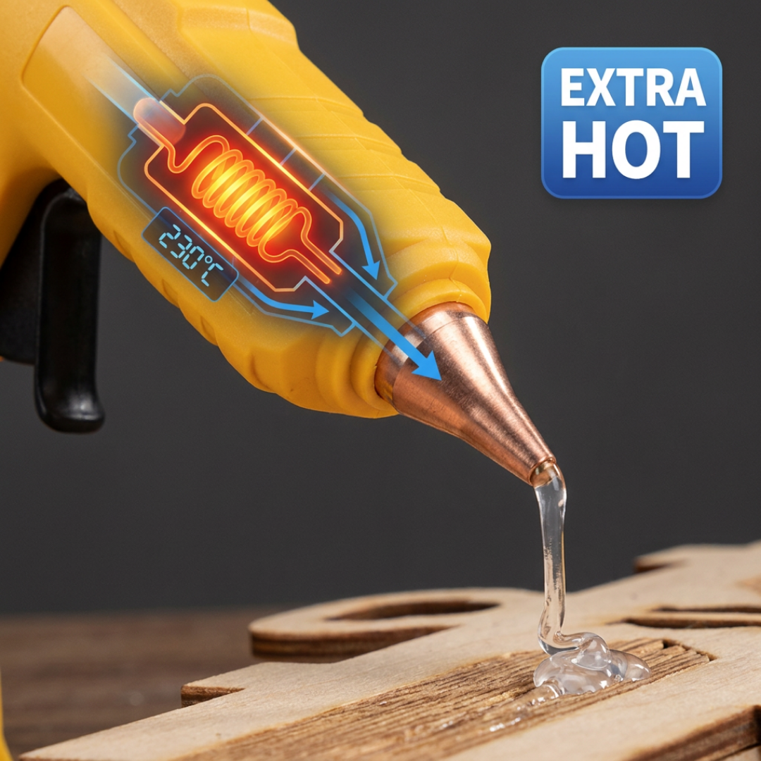 Posture Shop Extended Battery Cordless Extra Hot Glue Gun