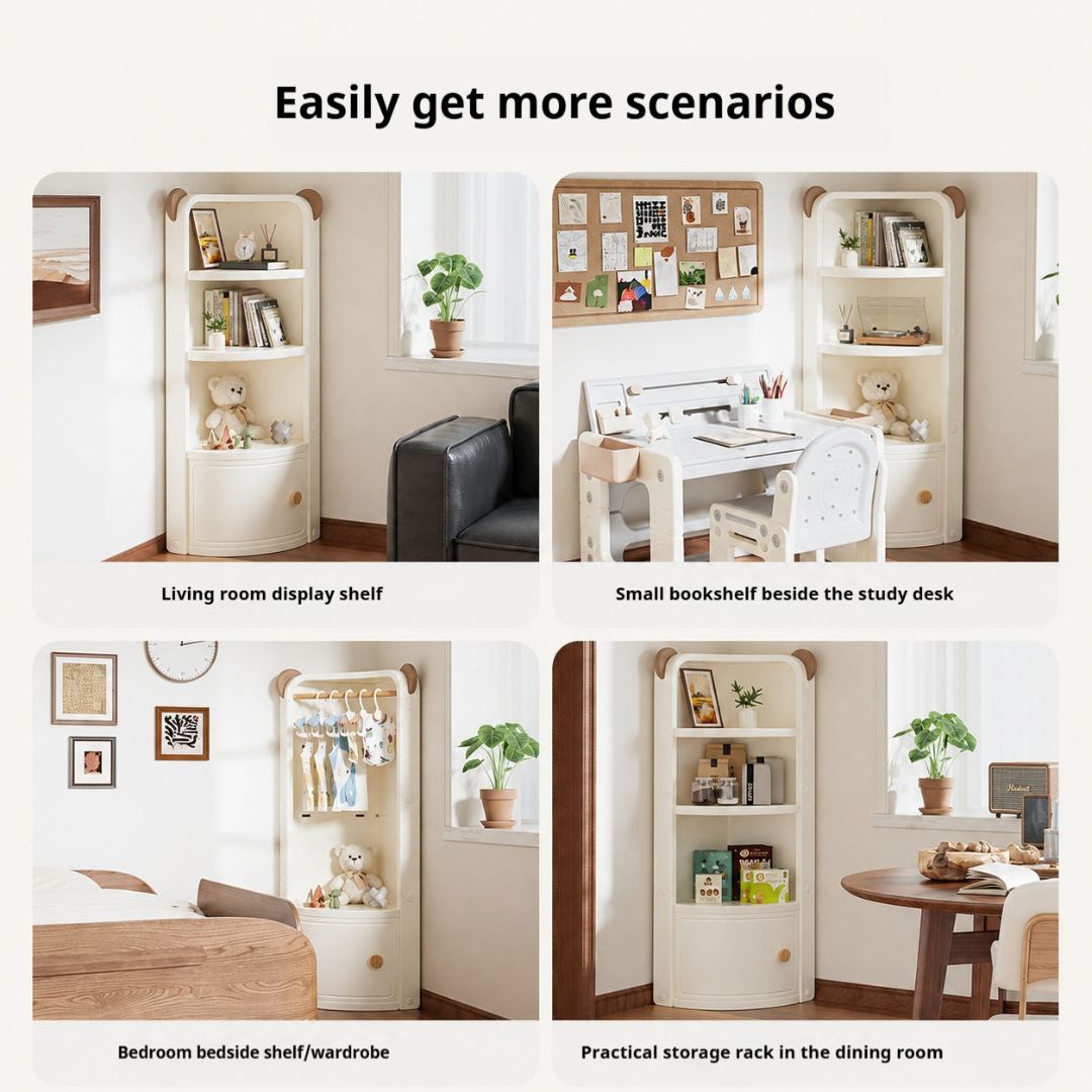 Posture Shop Baby Proof Anti-tip Corner Kids Storage Cabinet