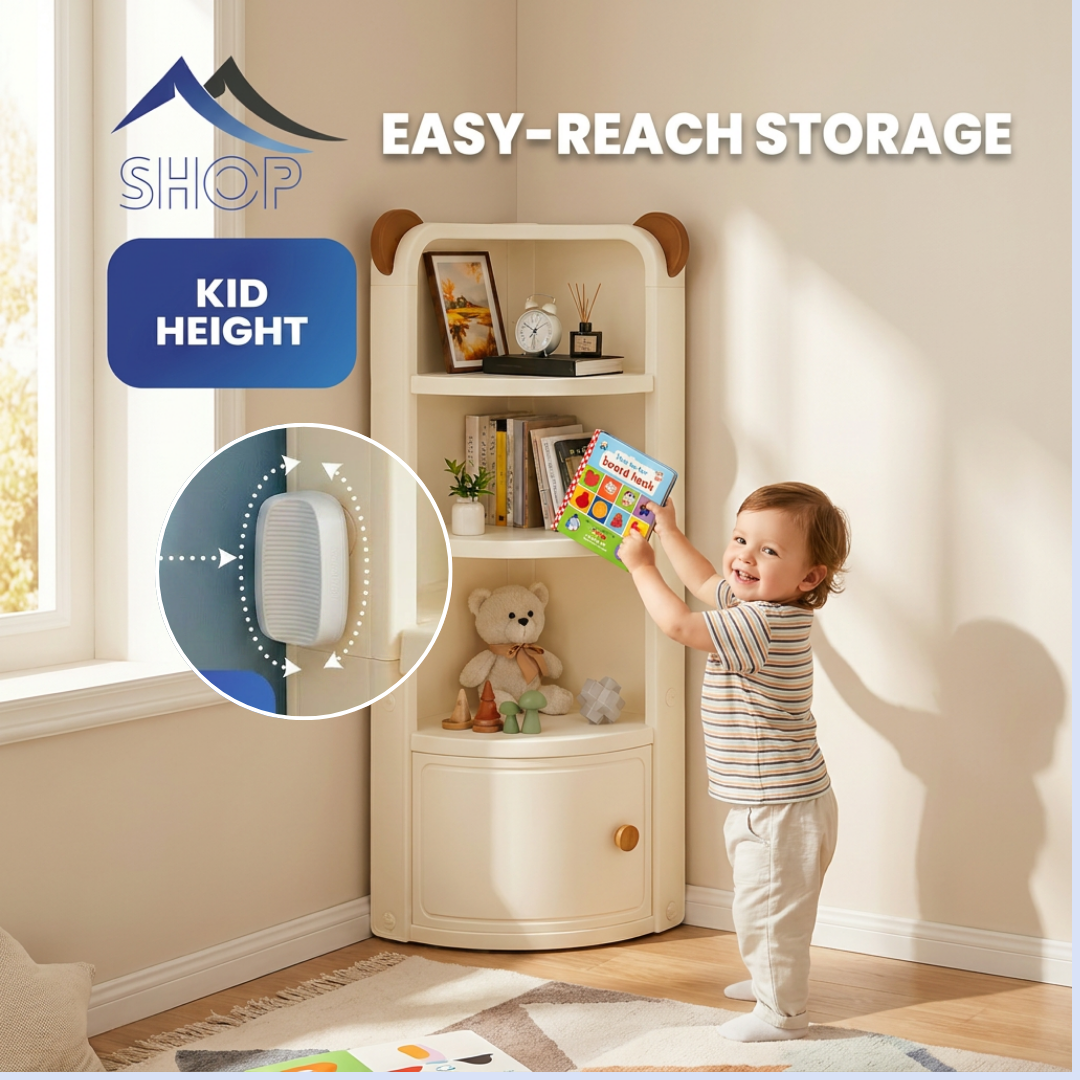Posture Shop Baby Proof Anti-tip Corner Kids Storage Cabinet