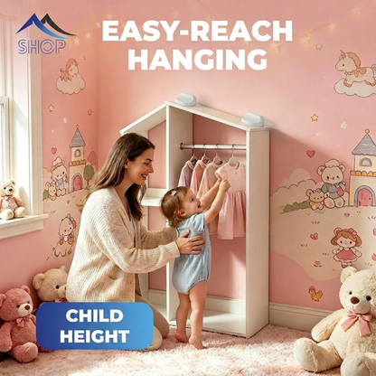 Posture Shop Kids Hanging Wardrobe Rod Baby Proof