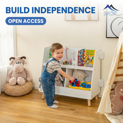 Posture Shop Kids Bookcase and Toy Storage Anti-tip