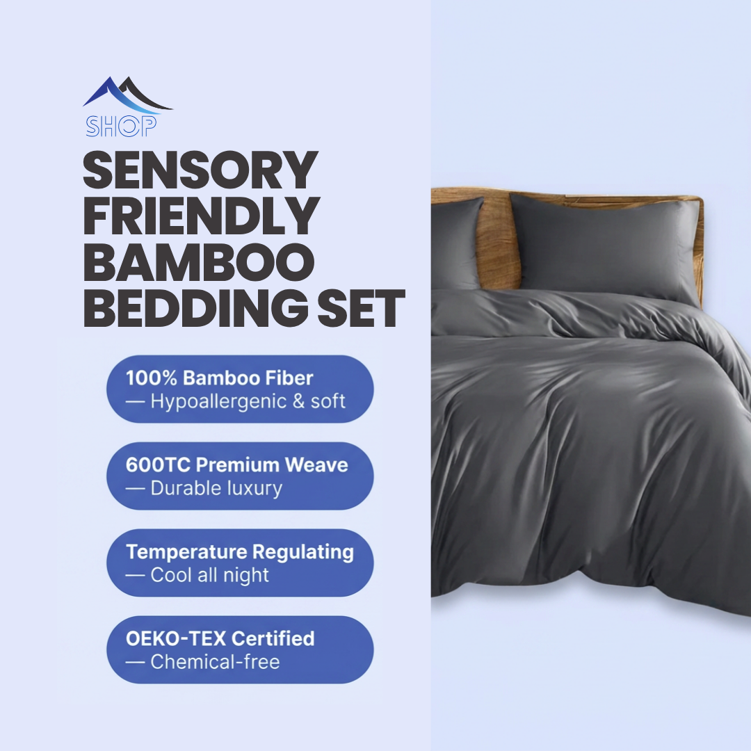 Sensory Friendly Bamboo Bedding Set