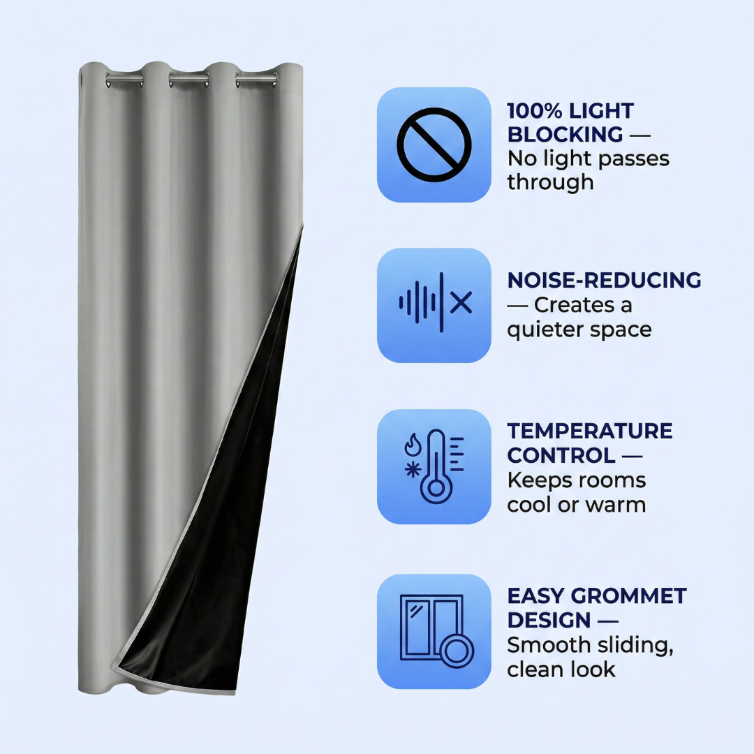 Sensory Friendly Complete Blackout Curtains