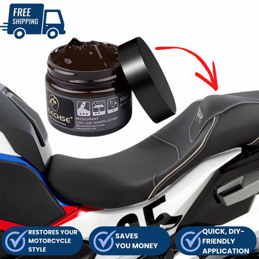 Motorcycle Recolorant Leather Coat