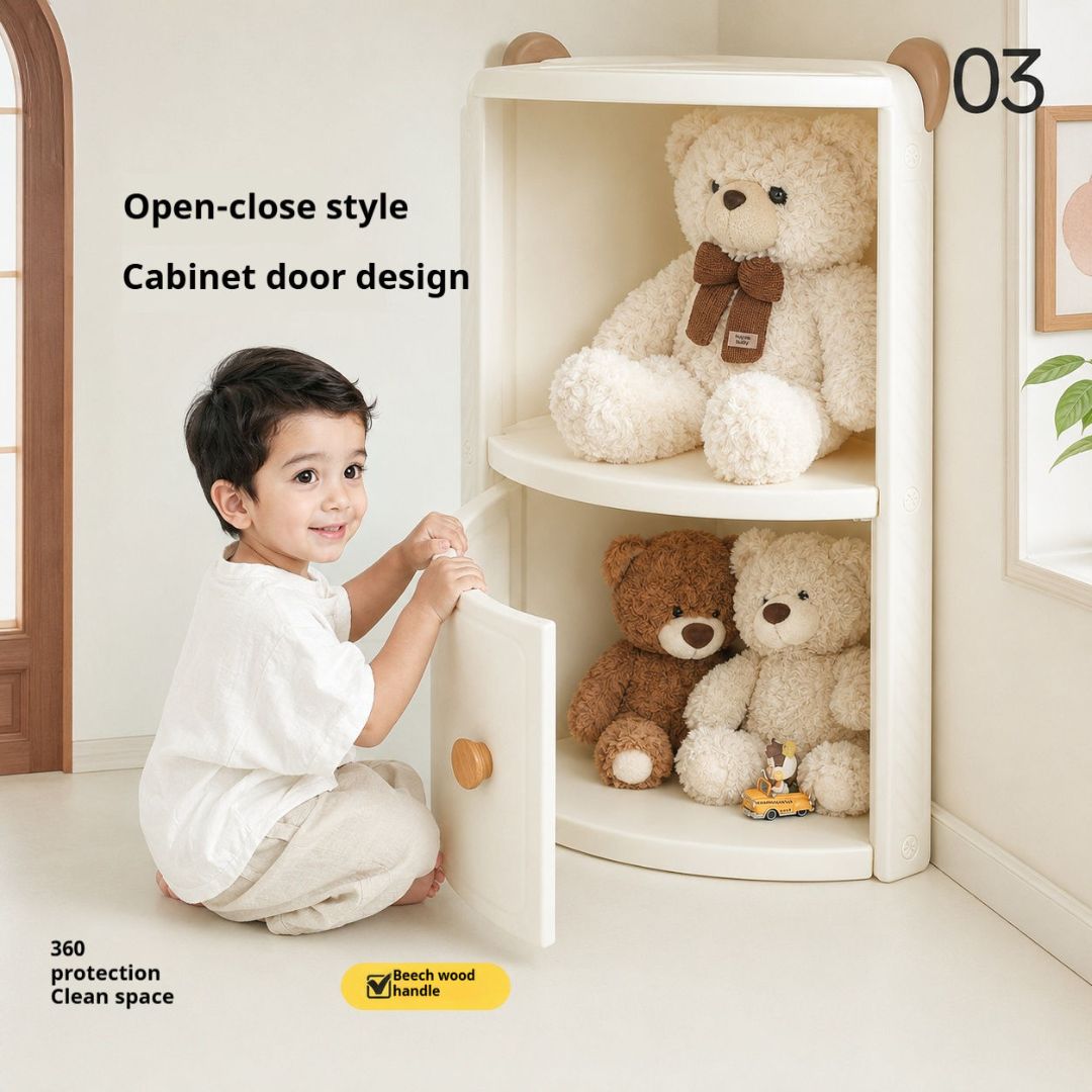 Posture Shop Baby Proof Anti-tip Corner Kids Storage Cabinet