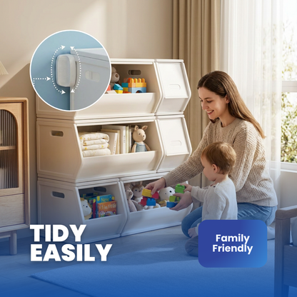 Posture Shop Baby Proof Stackable Toy Storage Organizer