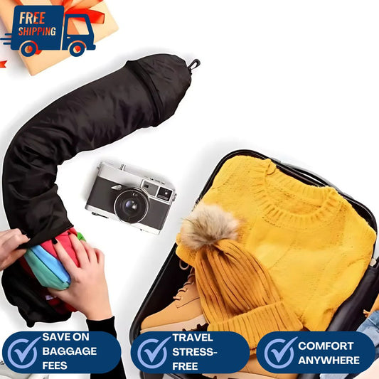 Stuffable Clothing Travel Neck Pillowcase