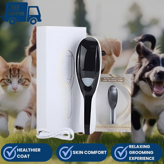 Dog & Cat Red and Blue Light Steam Brush