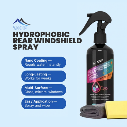 Hydrophobic Rear Windshield Spray