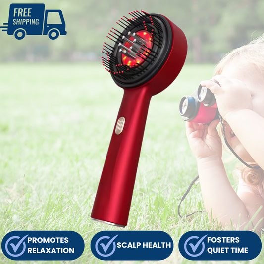 Relaxing Essential Oil Red Light Brush for Children