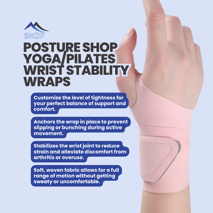 Posture Shop Yoga/Pilates Wrist Stability Wraps