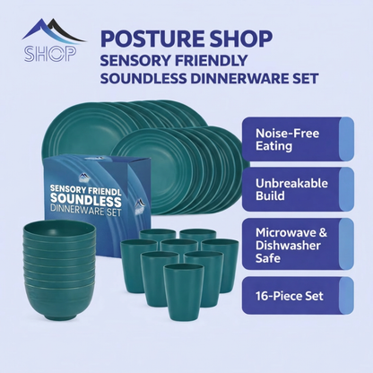 Sensory Friendly Soundless Dinnerware Set