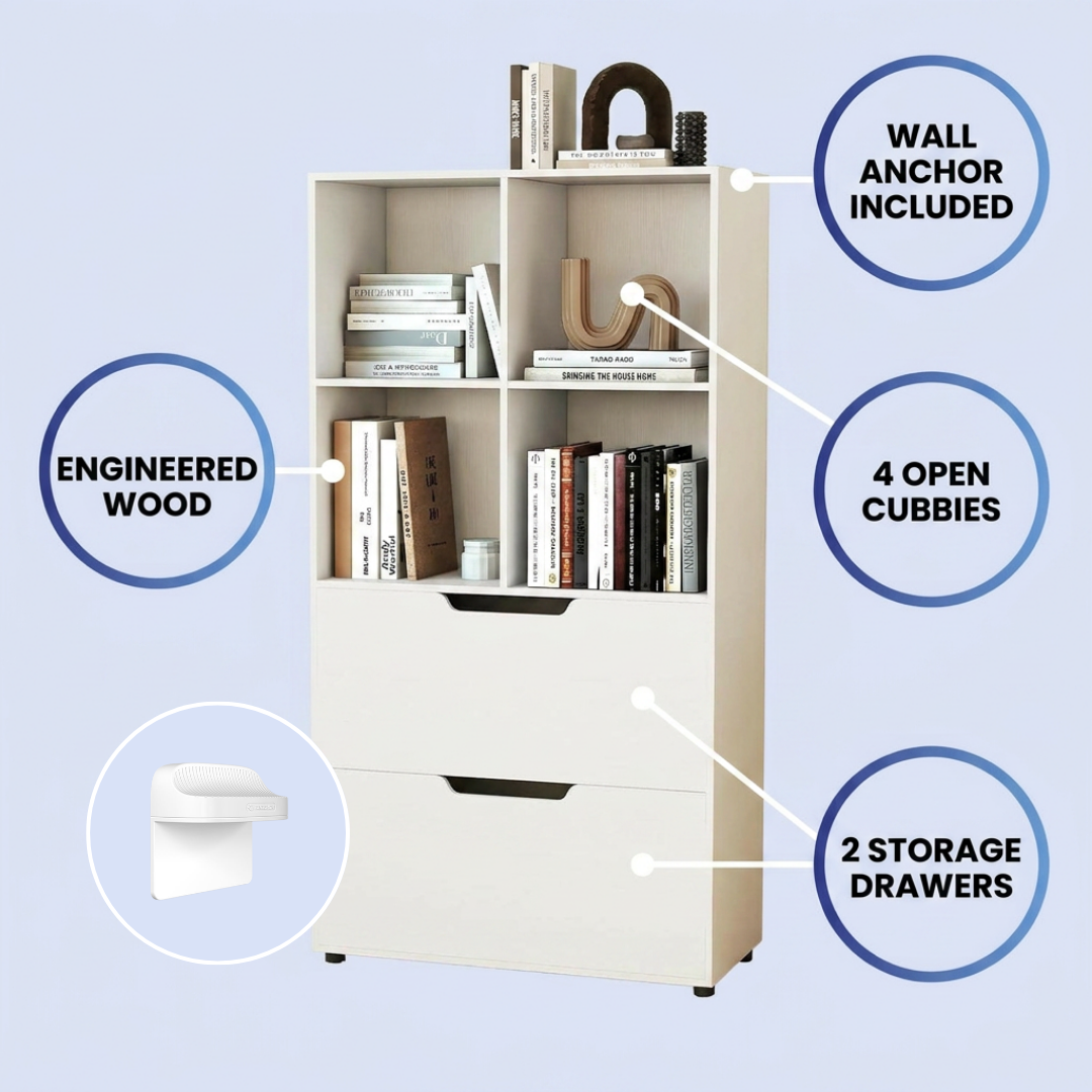 Posture Shop Baby Proof Bookshelf and Storage Organizer