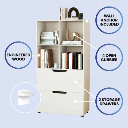 Posture Shop Baby Proof Bookshelf and Storage Organizer