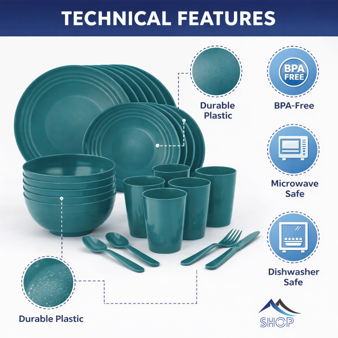 Sensory Friendly Soundless Dinnerware Set