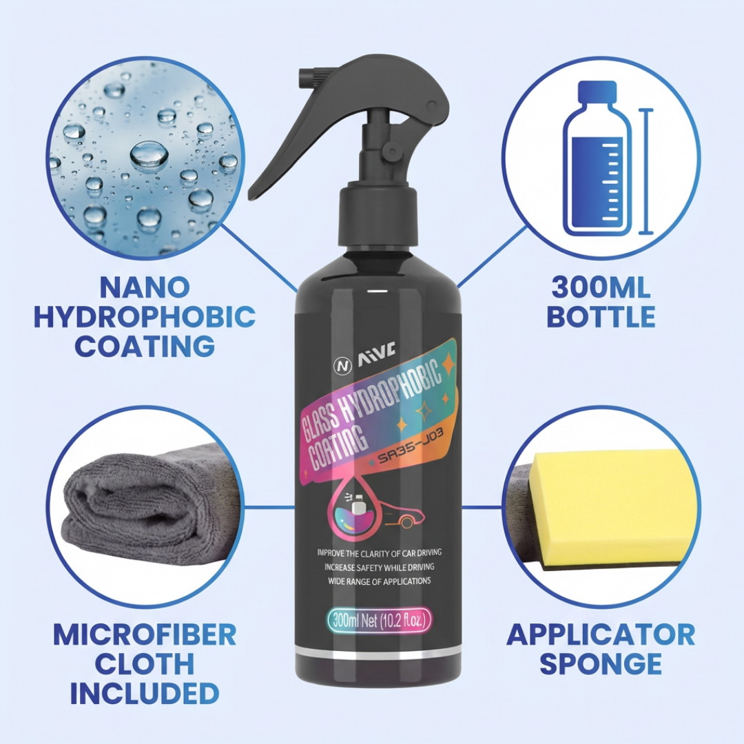Hydrophobic Rear Windshield Spray