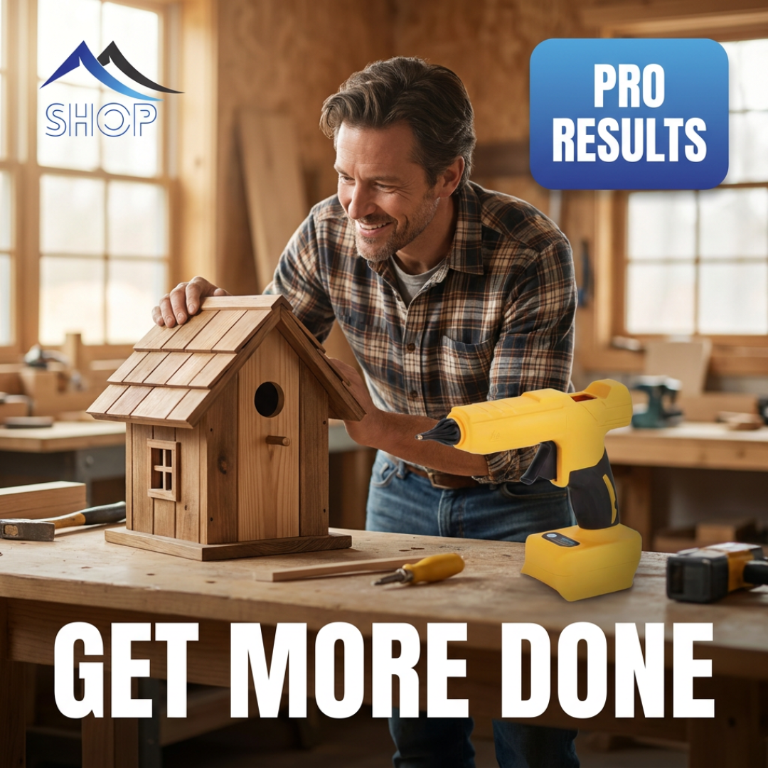 Posture Shop Extended Battery Cordless Extra Hot Glue Gun