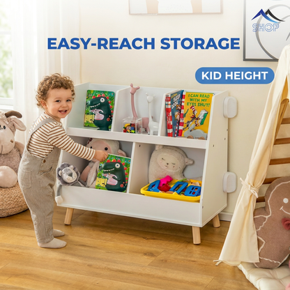 Posture Shop Kids Bookcase and Toy Storage Anti-tip