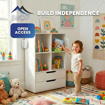 Posture Shop Baby Proof Bookshelf and Storage Organizer