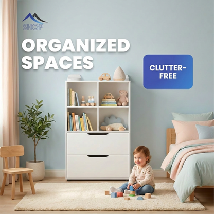 Posture Shop Baby Proof Bookshelf and Storage Organizer