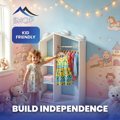 Posture Shop Kids Hanging Wardrobe Rod Baby Proof