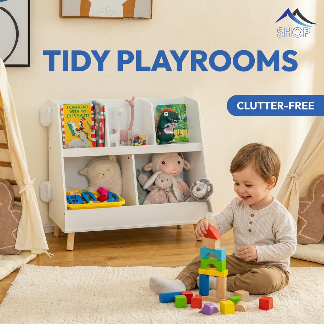 Posture Shop Kids Bookcase and Toy Storage Anti-tip