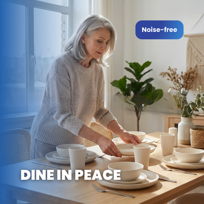 Sensory Friendly Elegant Dinnerware Soundless Set