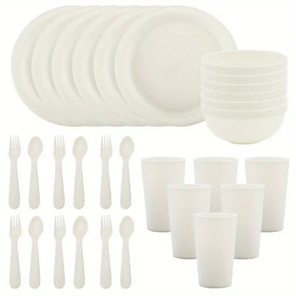 Sensory Friendly Complete Soundless Dinnerware Set