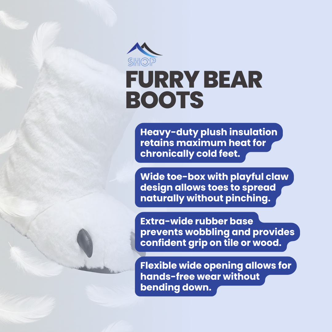 Posture Shop Furry Bear Boots
