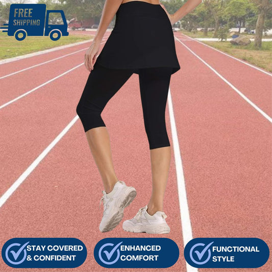 Women Skirted Leggings for Runners